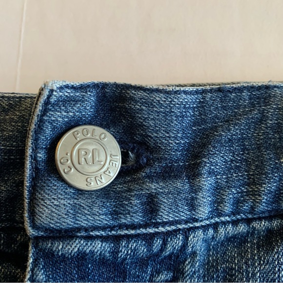 Ralph Lauren, Denim jean shorts with butterfly decals. size 6. Colorful.… - Picture 3 of 8